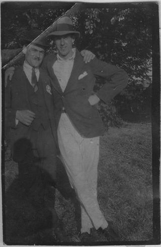 Elvezio Lucca con un amico