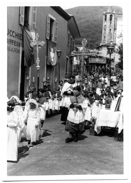 Passaggio della processione del Corpus Domini
