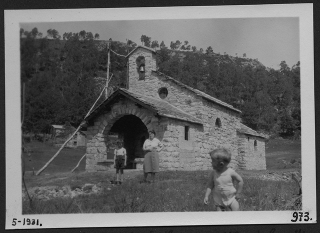 La chiesa di Gola di Lago una settimana prima dell'inaugurazione