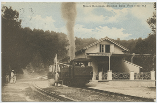 Cartolina della stazione Bella Vista sul Monte Generoso