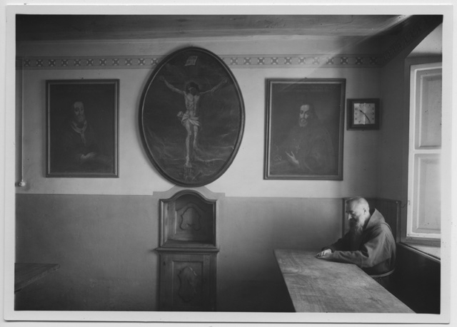 Ritratto di Padre Fedele da Vaglio nel refettorio