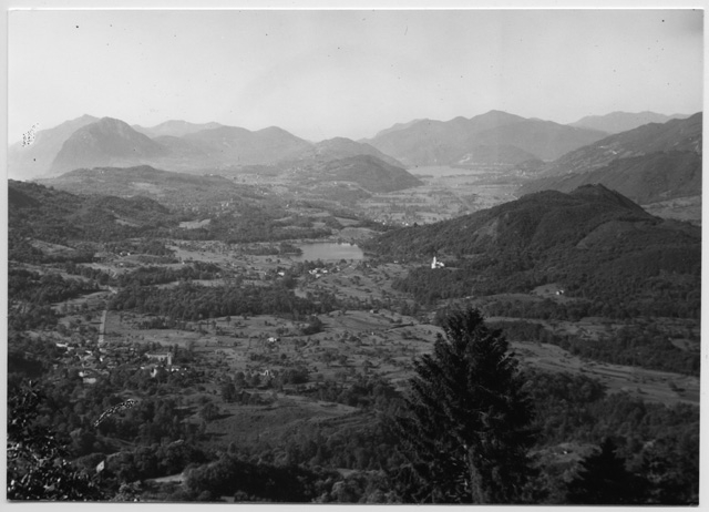 Veduta su Origlio e Ponte Capriasca dal Convento di Bigorio