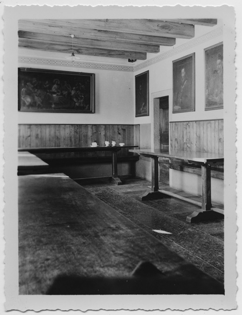 Refettorio del Convento di Bigorio prima del restauro