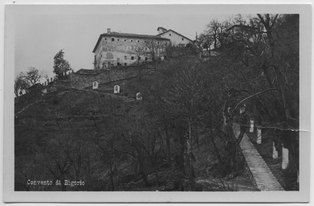 Veduta della Via Crucis e del Convento di Bigorio