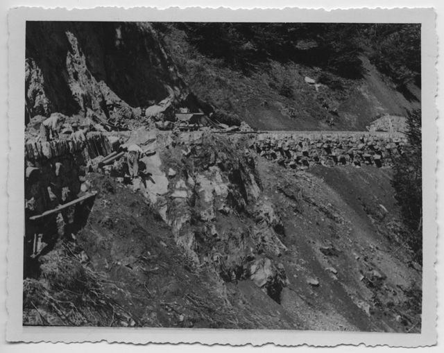 Costruzione della strada della Val Colla