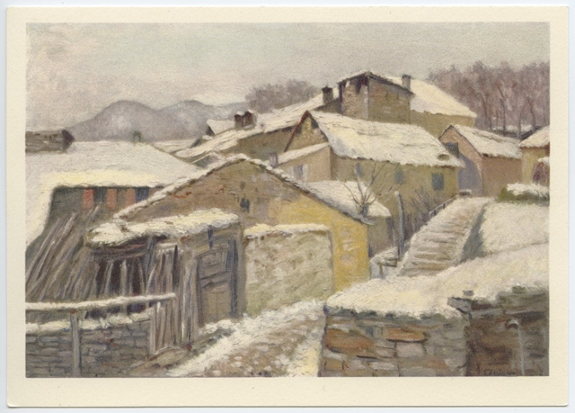 Veduta di un nucleo in Capriasca