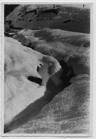 Torrente di montagna gelato