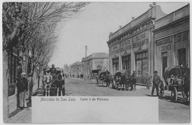 Veduta di Via 3 febbraio a Villa Mercedes