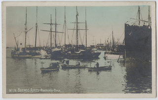 Veduta del fiume Boca a Buenos Aires