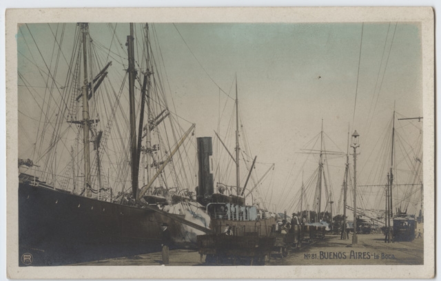 Veduta del porto nel quartiere La Boca di Buenos Aires