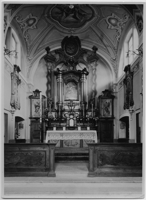 Presbiterio della chiesa del Convento di Bigorio