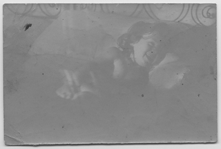 Ritratto di Antonietta Rossi a letto