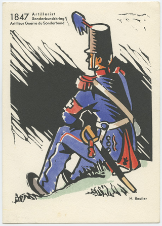 Cartolina distribuita ai soldati durante la mobilitazione militare