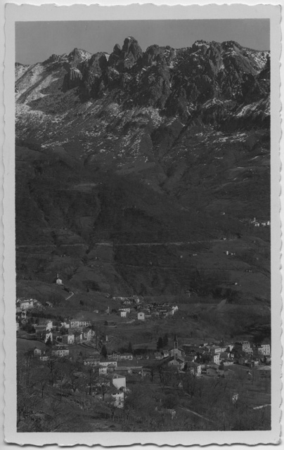 Cartolina di Tesserete con Cagiallo e i Denti della Vecchia