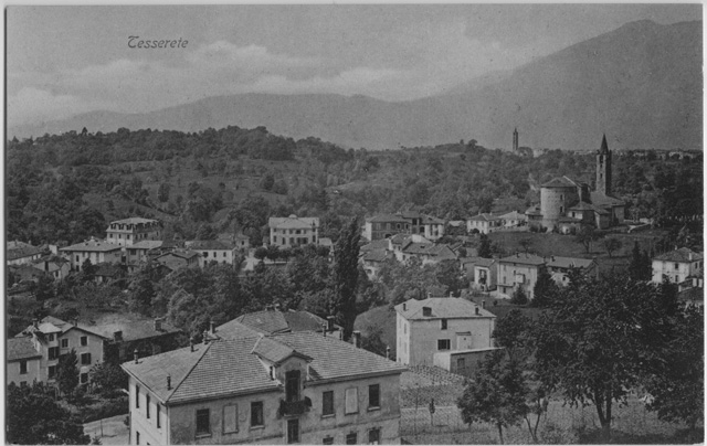 Cartolina di Tesserete con Sala Capriasca viste da Campestro