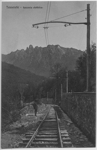 Cartolina della ferrovia Lugano - Tesserete