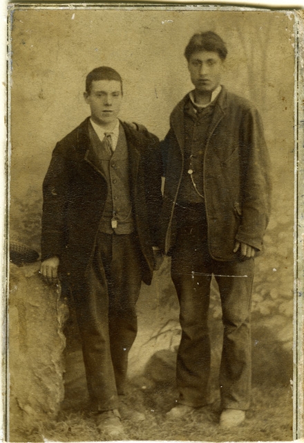 Ritratto di Giuseppe Gianini con un amico