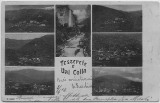 Cartolina di Tesserete e della Val Colla
