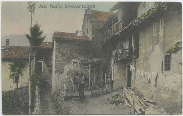 Cartolina dipinta di Bogno