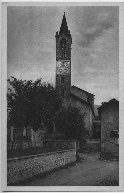 Cartolina della chiesa S. Stefano di Tesserete