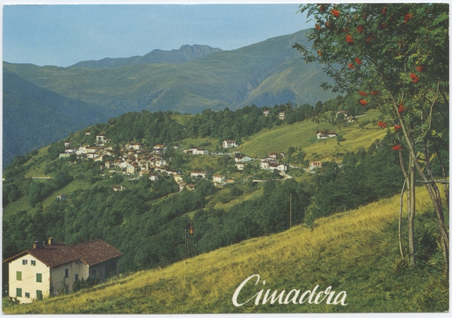 Cartolina illustrata di Cimadera