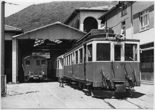 Cartolina della stazione di Tesserete