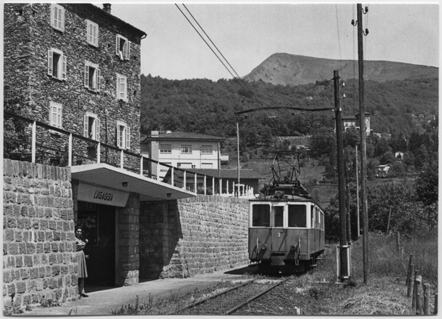 Cartolina dellla ferrovia Lugano-Tesserete