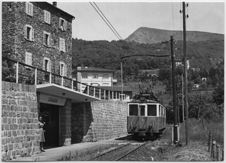 Cartolina dellla ferrovia Lugano-Tesserete