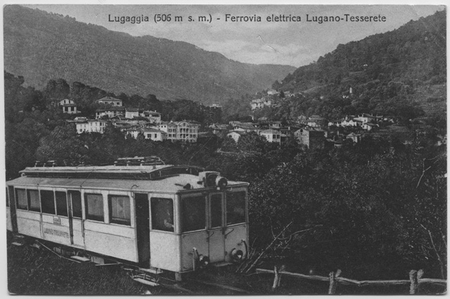 Cartolina della ferrovia Lugano-Tesserete