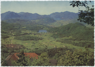 Veduta di Ponte Capriasca e Origlio presa dal Convento del Bigorio