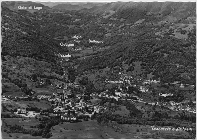 Cartolina di Tesserete e dintorni