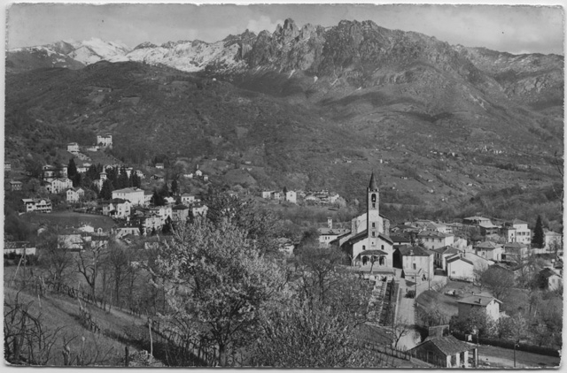 Cartolina di Tesserete con i Denti della Vecchia