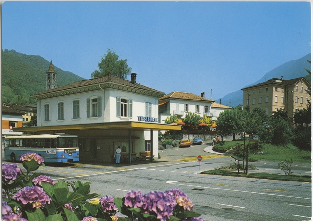 Cartolina della stazione di Tesserete