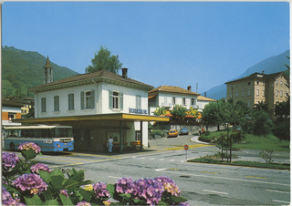 Cartolina della stazione di Tesserete