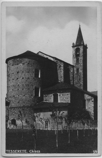Cartolina della chiesa S. Stefano di Tesserete