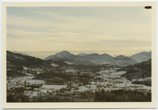 Veduta di Sala Capriasca innevata