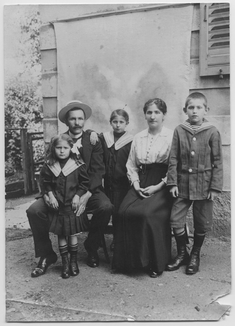 Giuseppe Quadri con la famiglia