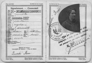 Passaporto di Rosa Quadri