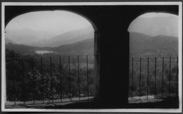 Panorama su Origlio dalla loggia della casa di Mario Bernasconi