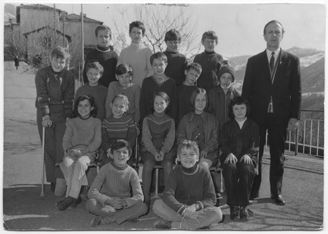 Alunni della classe del maestro Rinaldo Bindella