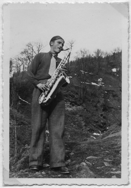 Uomo col sassofono