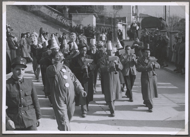 Orchestra mascherata al carnevale di Tesserete