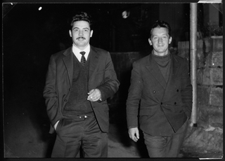 Ritratto di Urbano Gianini con un amico