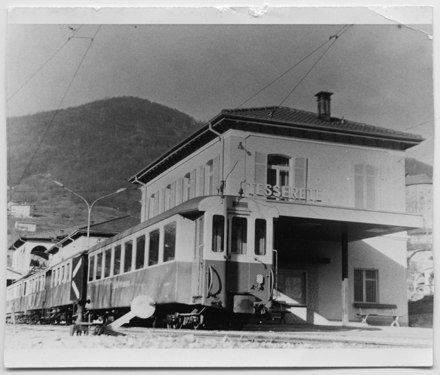 Convoglio alla stazione di Tesserete
