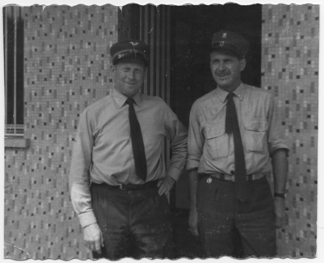 Tramvieri alla stazione di Tesserete