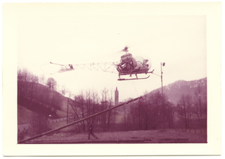 Azienda elettrica Massagno consegna i pali per il rinnovo della linea elettrica a Tesserete