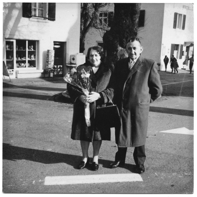 Angelina e Giuseppe Gianini alla Madonna del Sasso a Basilea