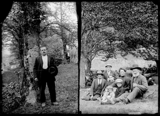 Doppio ritratto di uomo e di famiglia