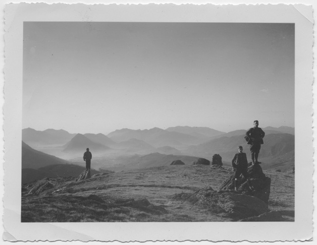 Tre uomini in posa al Pian Sótt