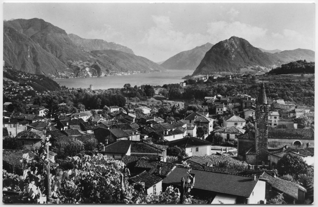 Veduta di Comano verso il Ceresio